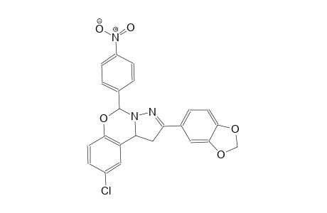 2-(1,3-benzodioxol-5-yl)-9-chloro-5-(4-nitrophenyl)-1,10b-dihydropyrazolo[1,5-c][1,3]benzoxazine
