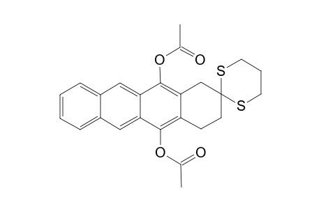 5,12-Diacetoxy-1,2,3,4-tetrahydro-5,12-naphthacenequinone - 1,3-Propylene-dithioacetal