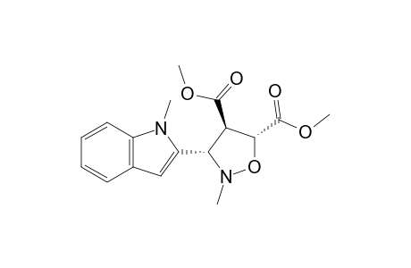 (3S,4R,5R)-2-methyl-3-(1-methyl-2-indolyl)isoxazolidine-4,5-dicarboxylic acid dimethyl ester