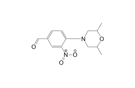 benzaldehyde, 4-(2,6-dimethyl-4-morpholinyl)-3-nitro-