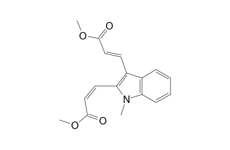 2-Propenoic acid, 3,3'-(1-methyl-1H-indole-2,3-diyl)bis-, dimethyl ester, (Z,E)-