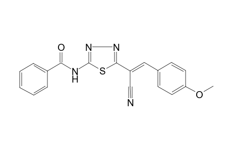 N-[5-[1-Cyano-2-(4-methoxy-phenyl)-vinyl]-[1,3,4]thiadiazol-2-yl]-benzamide