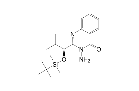 3-Amino-2-[(1S)-1-[tert-butyl(dimethyl)silyl]oxy-2-methyl-propyl]quinazolin-4-one