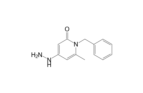 1-Benzyl-4-hydrazino-6-methyl-2(1H)-pyridinone