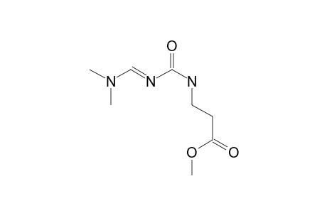 3-Ureidopropionic acid, N-dimethylaminomethylene-, methyl ester