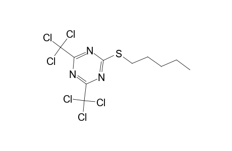 1,3,5-Triazine, 2-(pentylthio)-4,6-bis(trichloromethyl)-