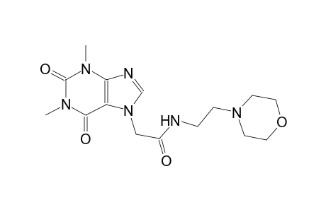 2-(1,3-dimethyl-2,6-dioxo-1,2,3,6-tetrahydro-7H-purin-7-yl)-N-[2-(4-morpholinyl)ethyl]acetamide