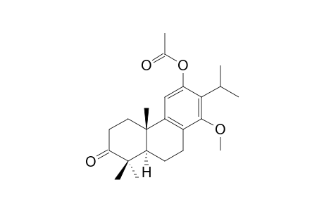 12-O-ACETYL-WILFOROL-E;3,4,4A,9,10,10A-HEXAHYDRO-6-ACETOXY-1-(HYDROXYMETHYL)-1,4A-DIMETHYL-7-(1-METHYLETHYL)-8-METHOXY-2(1H)-PHENANTHREN-2-ONE