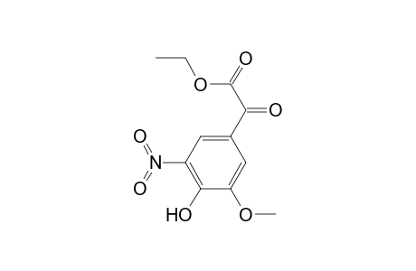 2-(4-hydroxy-3-methoxy-5-nitro-phenyl)-2-keto-acetic acid ethyl ester
