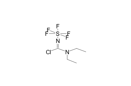 CHLORO(DIETHYLAMINO)METHYLENEAMINOSULPHUR PENTAFLUORIDE