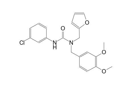 urea, N'-(3-chlorophenyl)-N-[(3,4-dimethoxyphenyl)methyl]-N-(2-furanylmethyl)-