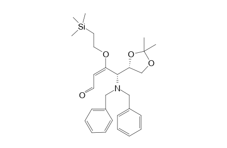 (4S,4'S)-4-(Dibenzylamino)-4-(2',2'-dimethyl-1,3-dioxolan-4'-yl)-3-[2-(trimethylsilyl)ethoxy]but-2-enal