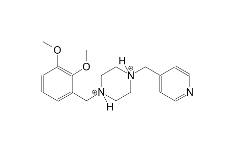 1-(2,3-dimethoxybenzyl)-4-(4-pyridinylmethyl)piperazinediium