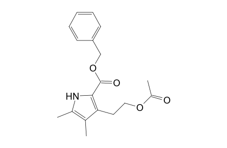 (phenylmethyl) 3-(2-acetyloxyethyl)-4,5-dimethyl-1H-pyrrole-2-carboxylate