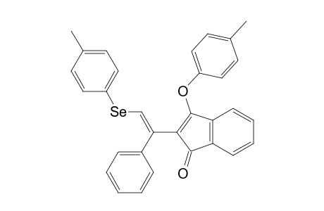 3-(p-Methylphenoxy)-2-[1-phenyl-2-(p-tolylseleno)ethenyl]inden-1-one