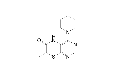 5H-Pyrimido[4,5-b][1,4]thiazin-6(7H)-one, 7-methyl-4-(1-piperidinyl)-