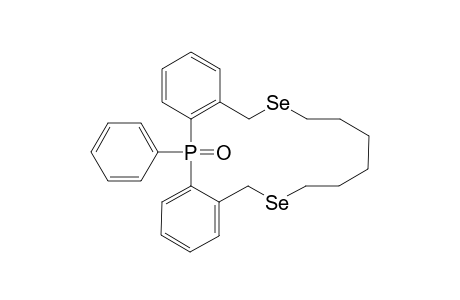 5-Phenyl-5,12,13,14,15,16,17,19-octahydro-10H-5.lammada.5-dibenzo[c,f][1,9,5]diselenaphosphacyclopentadecin-5-one