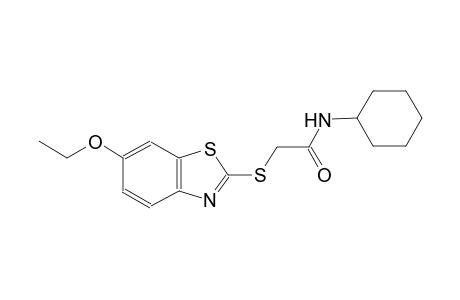 acetamide, N-cyclohexyl-2-[(6-ethoxy-2-benzothiazolyl)thio]-
