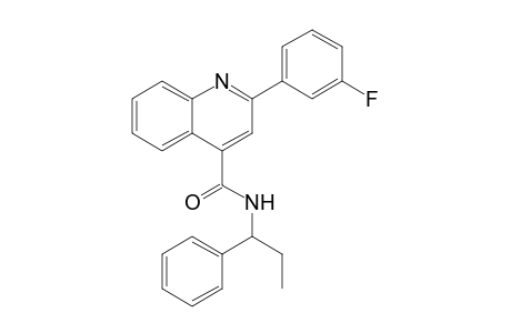 N-(1'-Phenylpropyl)-2-(3'-fluorophenyl)quinoline-4-carboxamide