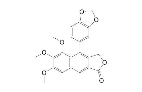 CHAIHUNAPHTHONE;4-BENZO-[1,3]-DIOXOL-5-YL-5,6,7-TRIMETHOXY-3H-NAPHTHO-[2,3]-FURAN-1-ONE