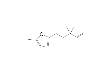 2-[3',3'-Dimethylpent-4'-en-1'-yl]-5-methylfuran