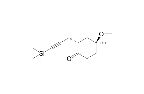 4-Methoxy-4-methyl-2-(3-trimethylsilylprop-2-yn-1-yl)cyclohexanone