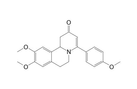 9,10-dimethoxy-4-(4-methoxyphenyl)-1,6,7,11b-tetrahydrobenzo[a]quinolizin-2-one
