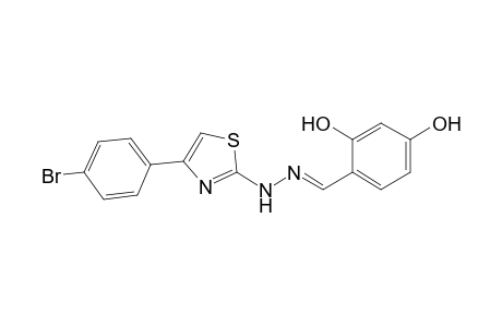 4-({2-[4-(4-Bromophenyl)-1,3-thiazol-2-yl]hydrazinylidene}-methyl)benzene-1,3-diol