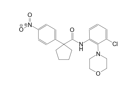 cyclopentanecarboxamide, N-[3-chloro-2-(4-morpholinyl)phenyl]-1-(4-nitrophenyl)-