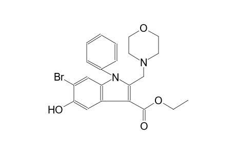 ethyl 6-bromo-5-hydroxy-2-(4-morpholinylmethyl)-1-phenyl-1H-indole-3-carboxylate