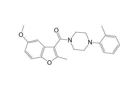 Methanone, (2-methyl-5-methoxy-3-benzofuryl)[4-(2-methylphenyl)-1-piperazinyl]-