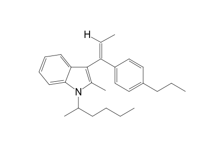 1-(Hex-2-yl)-2-methyl-3-(1-(4-propylphenyl)-1-propen-1-yl)1H-indole II