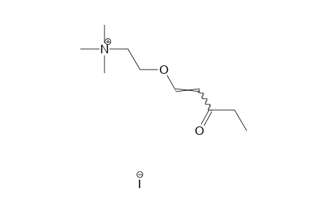 {2-[(3-OXO-1-PENTENYL)OXY]ETHYL}TRIMETHYLAMMONIUM IODIDE