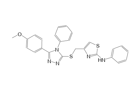 2-thiazolamine, 4-[[[5-(4-methoxyphenyl)-4-phenyl-4H-1,2,4-triazol-3-yl]thio]methyl]-N-phenyl-