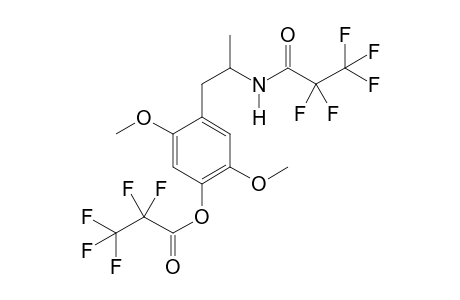 2,5-Dimethoxy-4-hydroxyamphetamine 2PFP (O,N)