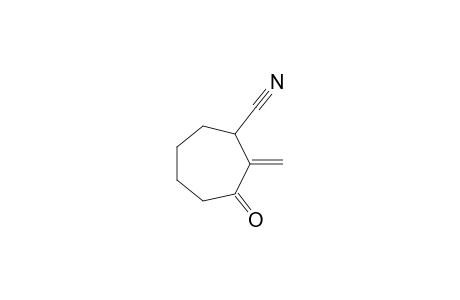 Cycloheptanecarbonitrile, 2-methylene-3-oxo-, (.+-.)-