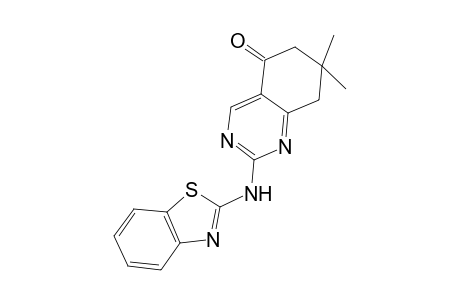 2-(Benzothiazol-2-ylamino)-7,7-dimethyl-7,8-dihydro-6H-quinazolin-5-one