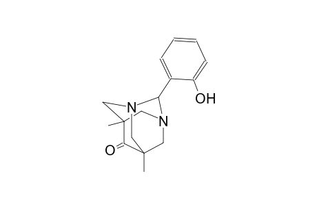 1,3-Diazaadamantan-6-one, 2-(2-hydroxyphenyl)-5,7-dimethyl-