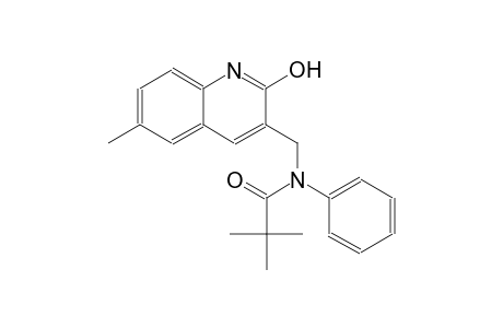 N-[(2-hydroxy-6-methyl-3-quinolinyl)methyl]-2,2-dimethyl-N-phenylpropanamide