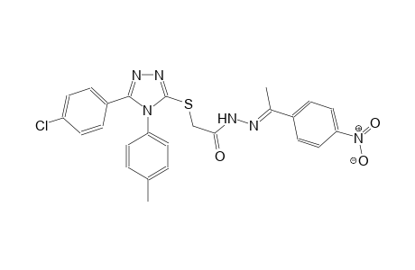 acetic acid, [[5-(4-chlorophenyl)-4-(4-methylphenyl)-4H-1,2,4-triazol-3-yl]thio]-, 2-[(E)-1-(4-nitrophenyl)ethylidene]hydrazide