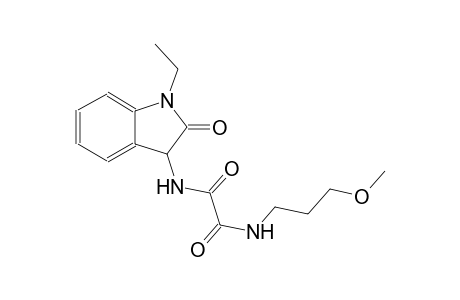 ethanediamide, N~1~-(1-ethyl-2,3-dihydro-2-oxo-1H-indol-3-yl)-N~2~-(3-methoxypropyl)-