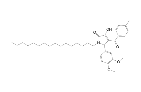 5-(3,4-dimethoxyphenyl)-1-hexadecyl-3-hydroxy-4-(4-methylbenzoyl)-1,5-dihydro-2H-pyrrol-2-one