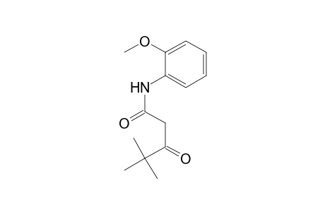 Pentanamide, N-(2-methoxyphenyl)-4,4-dimethyl-3-oxo-
