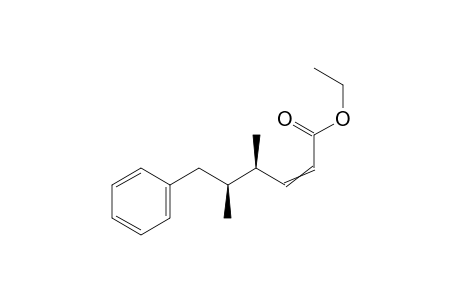 ethyl (4R,5S)-4,5-dimethyl-6-phenyl-hex-2-enoate