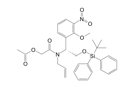 (R)-Acetic Acid {Allyl-[2-(tert-butyldiphenylsilyloxy)-1-(2-methoxy-3-nitrophenyl)ethyl]carbamoyl}methyl ester