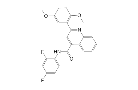 N-(2,4-difluorophenyl)-2-(2,5-dimethoxyphenyl)-4-quinolinecarboxamide