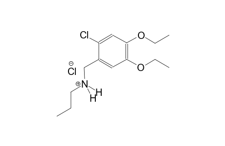 N-(2-chloro-4,5-diethoxybenzyl)-1-propanaminium chloride