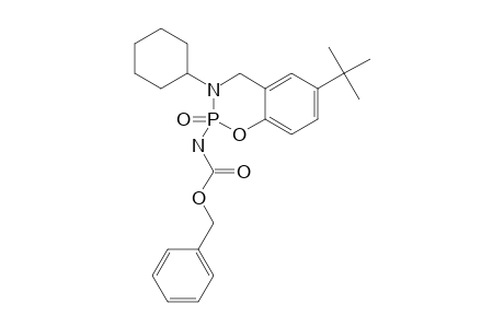 2-BENZYLCARBAMATO-6-(1,1-DIMETHYLETHYL)-3-CYCLOHEXYL-3,4-DIHYDRO-2H-1,3,2-BENZOXAZAPHOSPHORINE-2-OXIDE