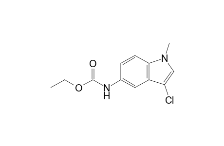 3-Chloro-5-ethoxycarbonylamino-1-methyl-indole