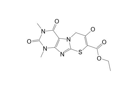 8-ETHOXYCARBONYL-7-HYDROXY-1,3-DIMETHYL-2,4-DIOXO-1,2,3,4-TETRAHYDRO-6H-[1,3]-THIAZINO-[2,3-F]-PURINE